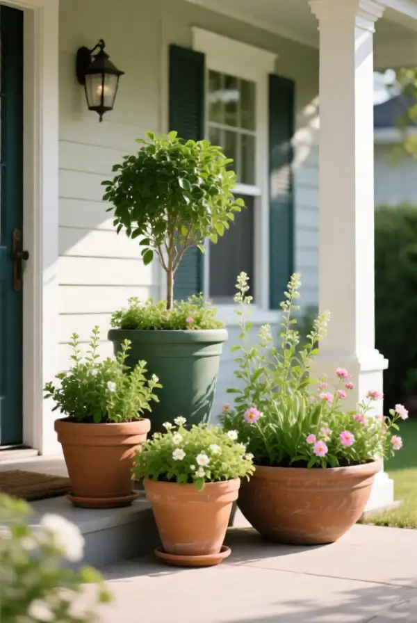 Mix Planter Heights for Visual Interest