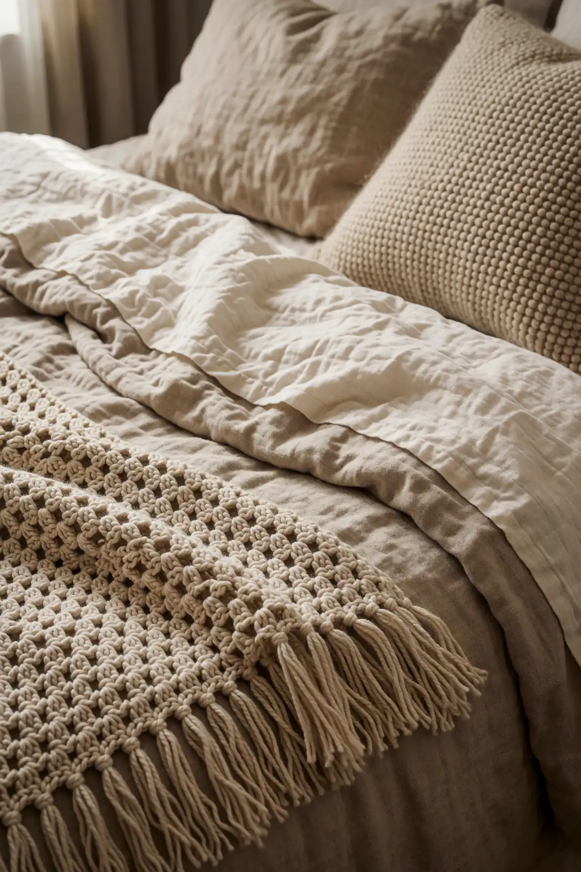 Mixing Crochet with Linen Cotton and Wool