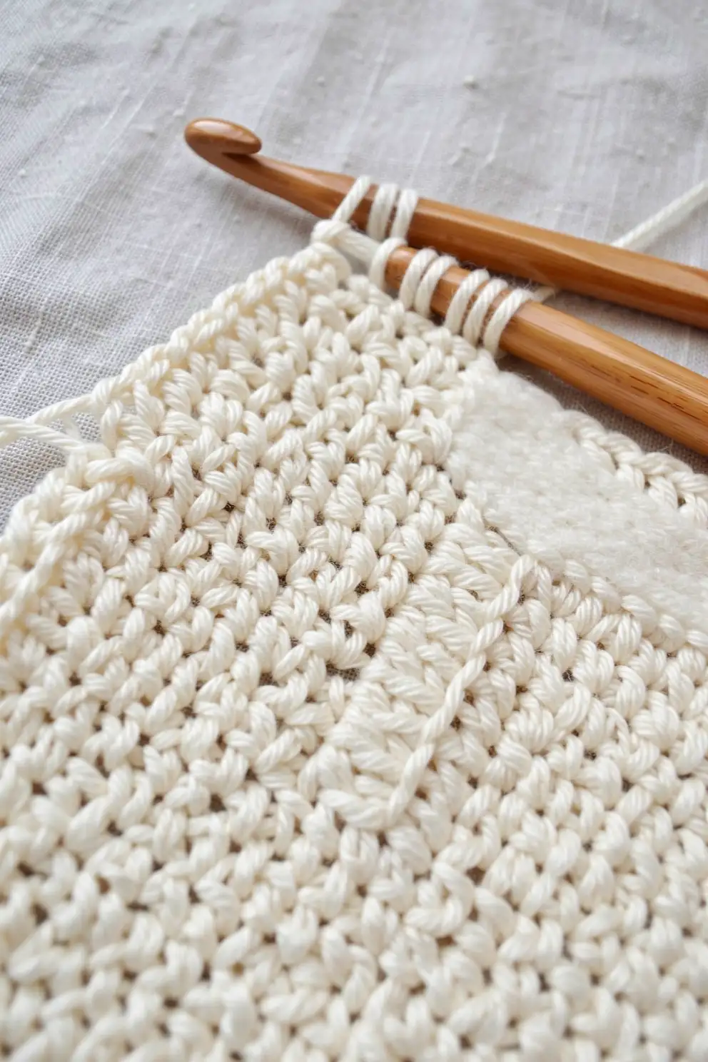 Mixing Seed Stitch With Smooth Crochet