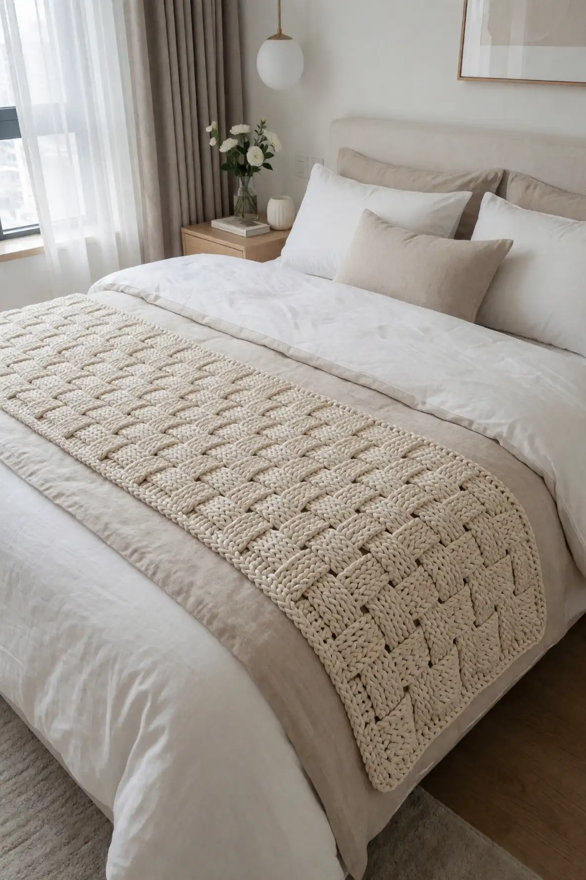 Modern Bed Runners With Handmade Charm