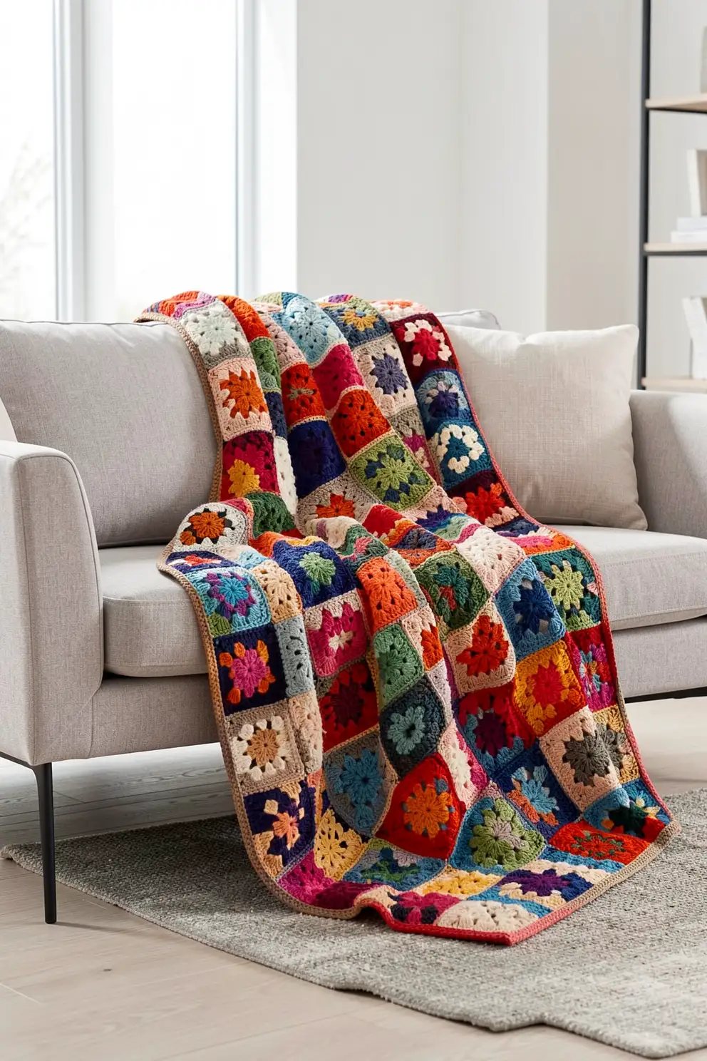 Modern Color Trends for Granny Square Blankets