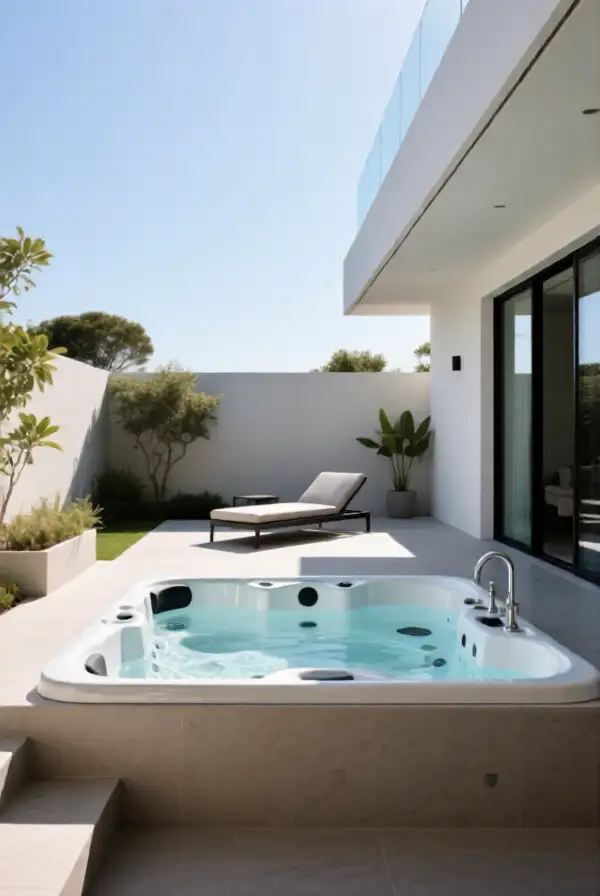 Modern Minimalist Terraces with Jacuzzis