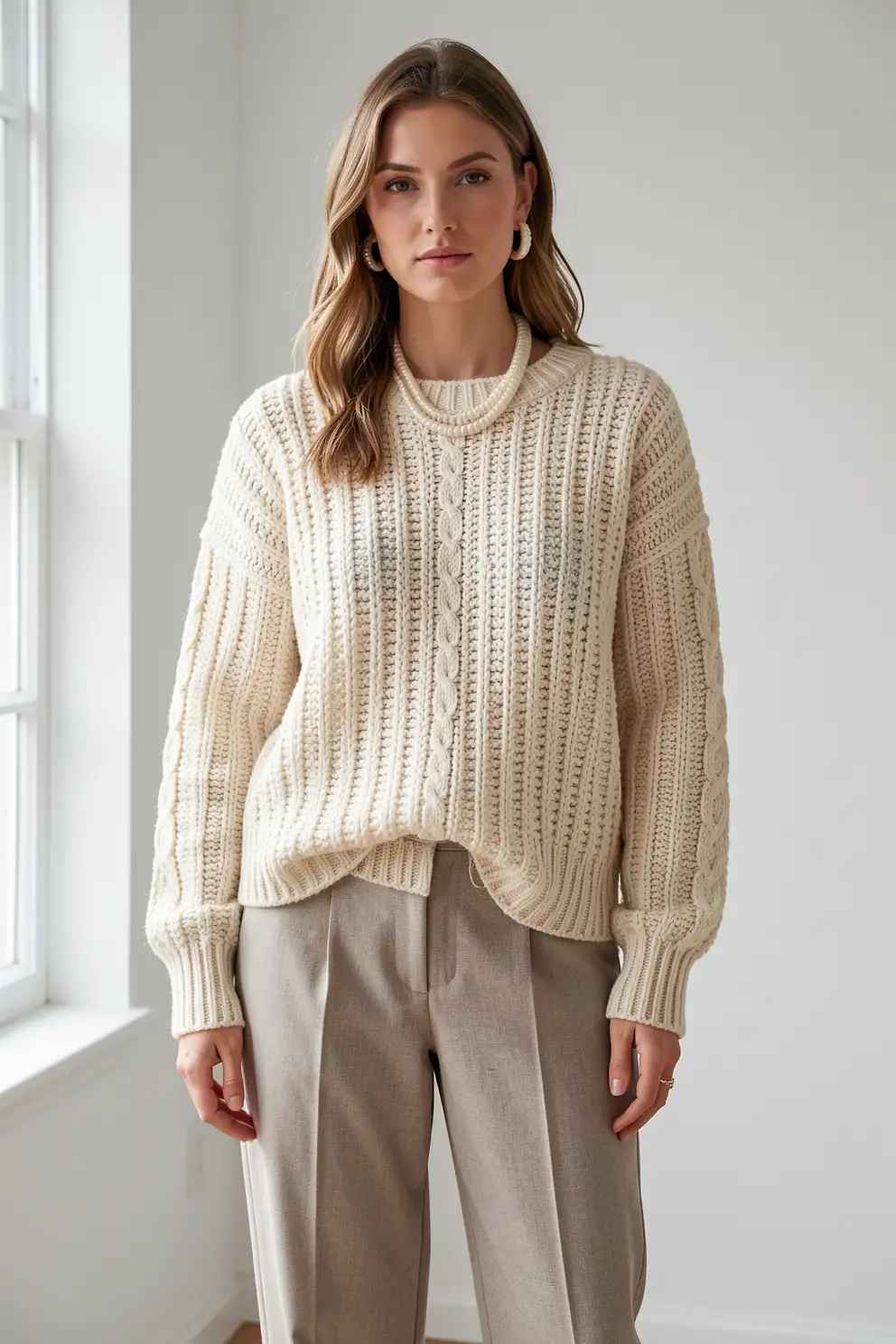 Monochrome Crochet Outfits With Rich Dimension