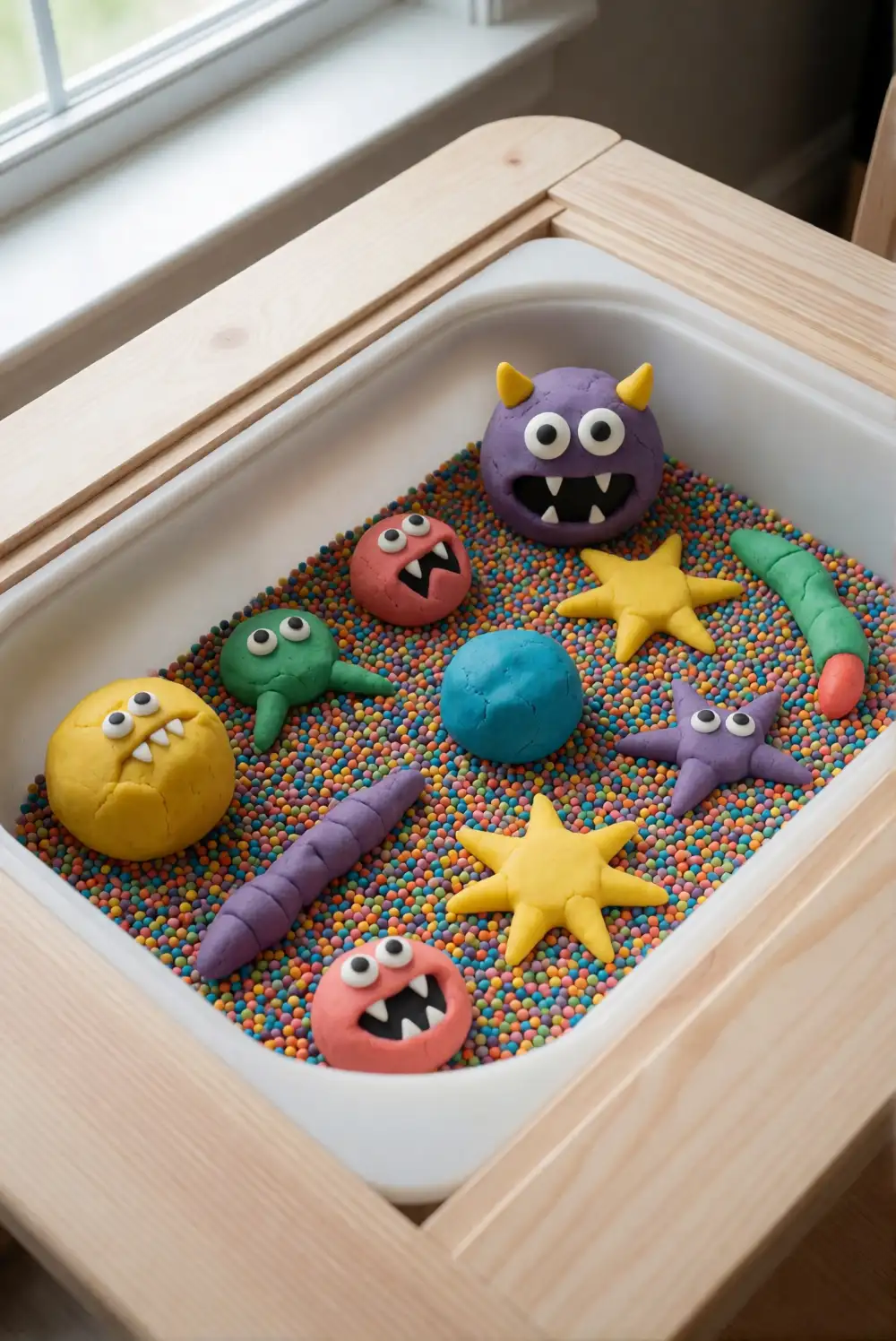 Monster Mash Playdough Bin