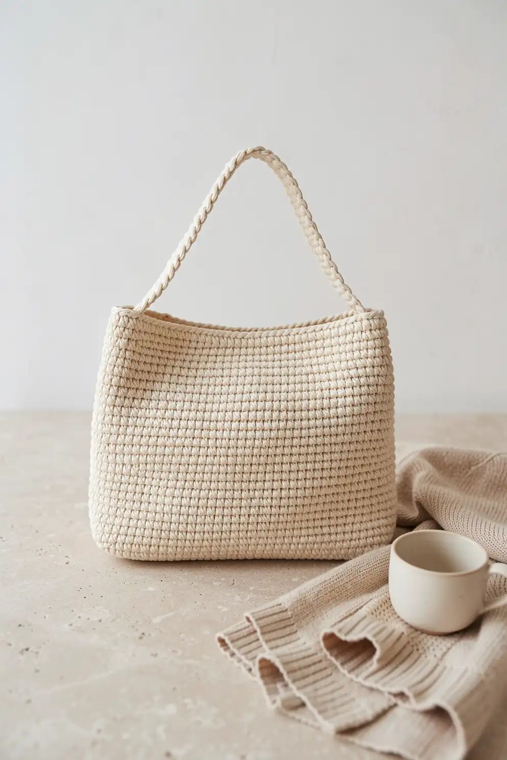Moss Stitch Texture for Everyday Minimal Bags