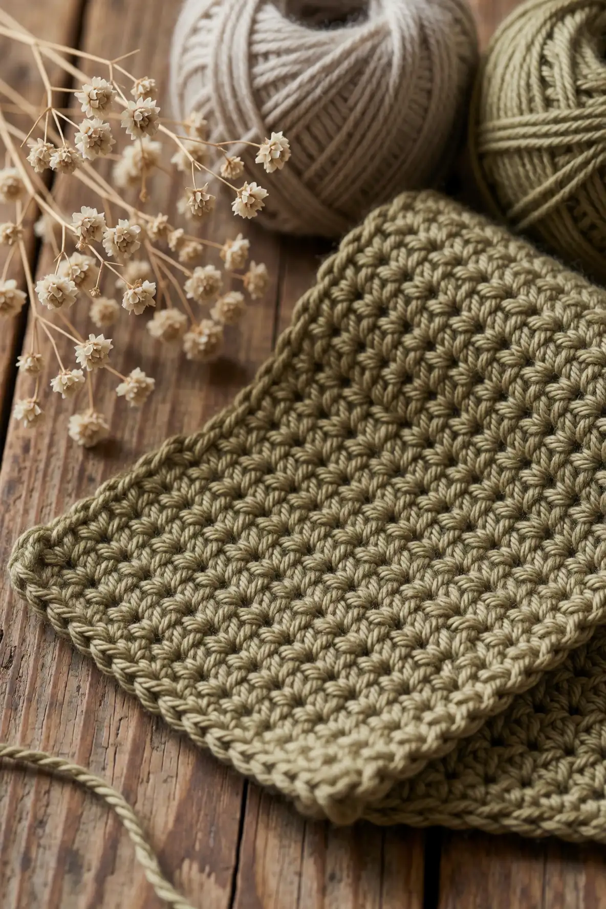 Mossy Pebble Stitch With Natural Charm
