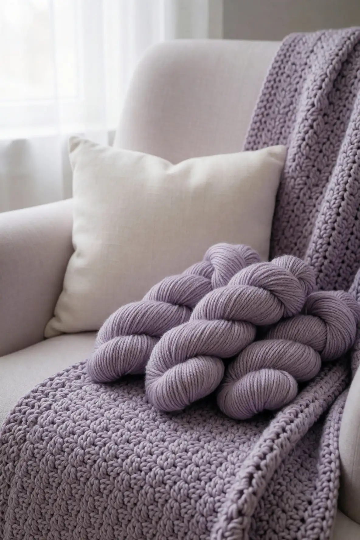 Muted Lavender for Gentle Contrast