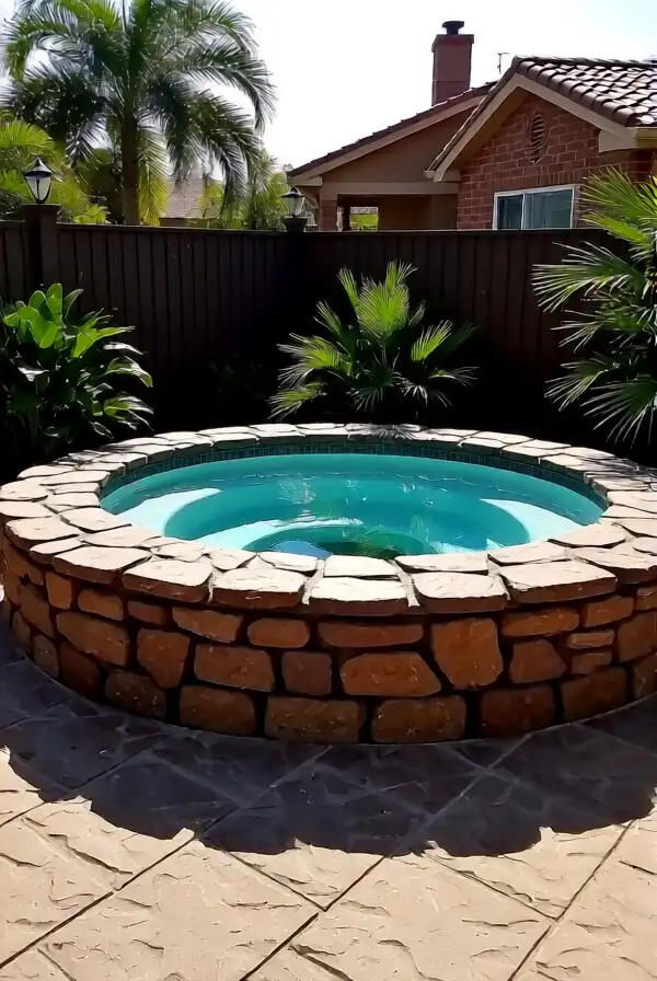 Natural Stone Jacuzzi