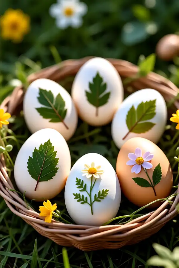 Nature-Inspired Easter Egg Art