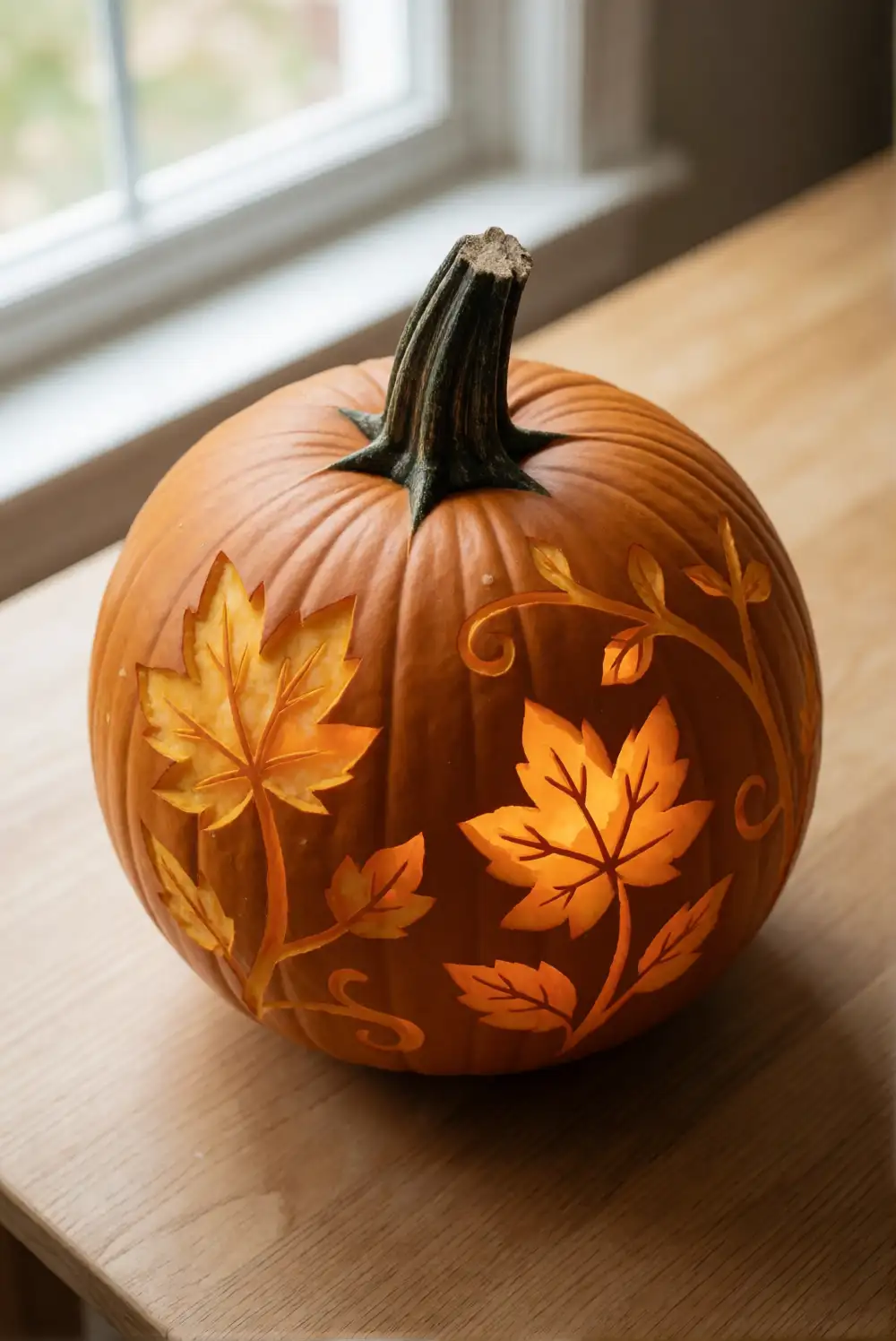 Nature-Inspired Pumpkin Carving