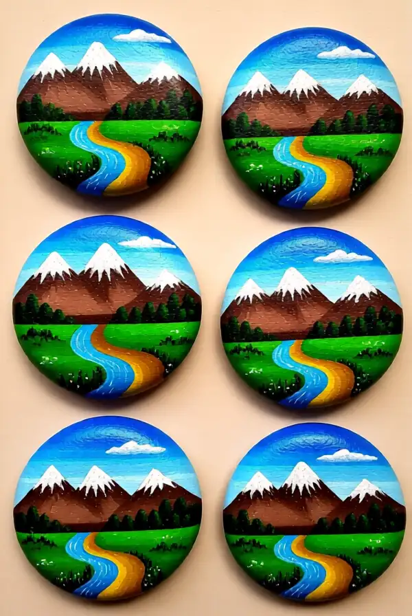 Nature Painted Rocks
