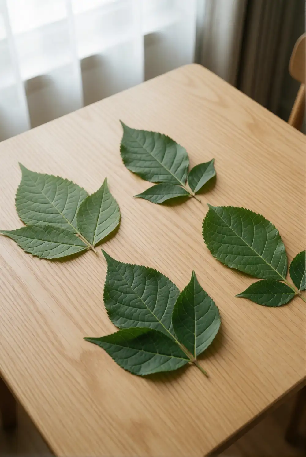 Nature Portraits with Leaves