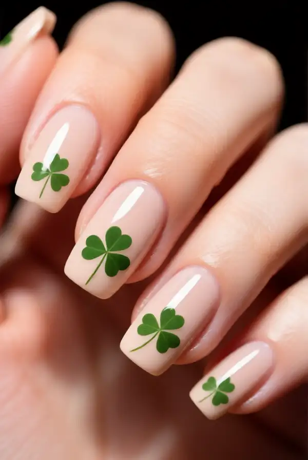 Negative Space Clovers