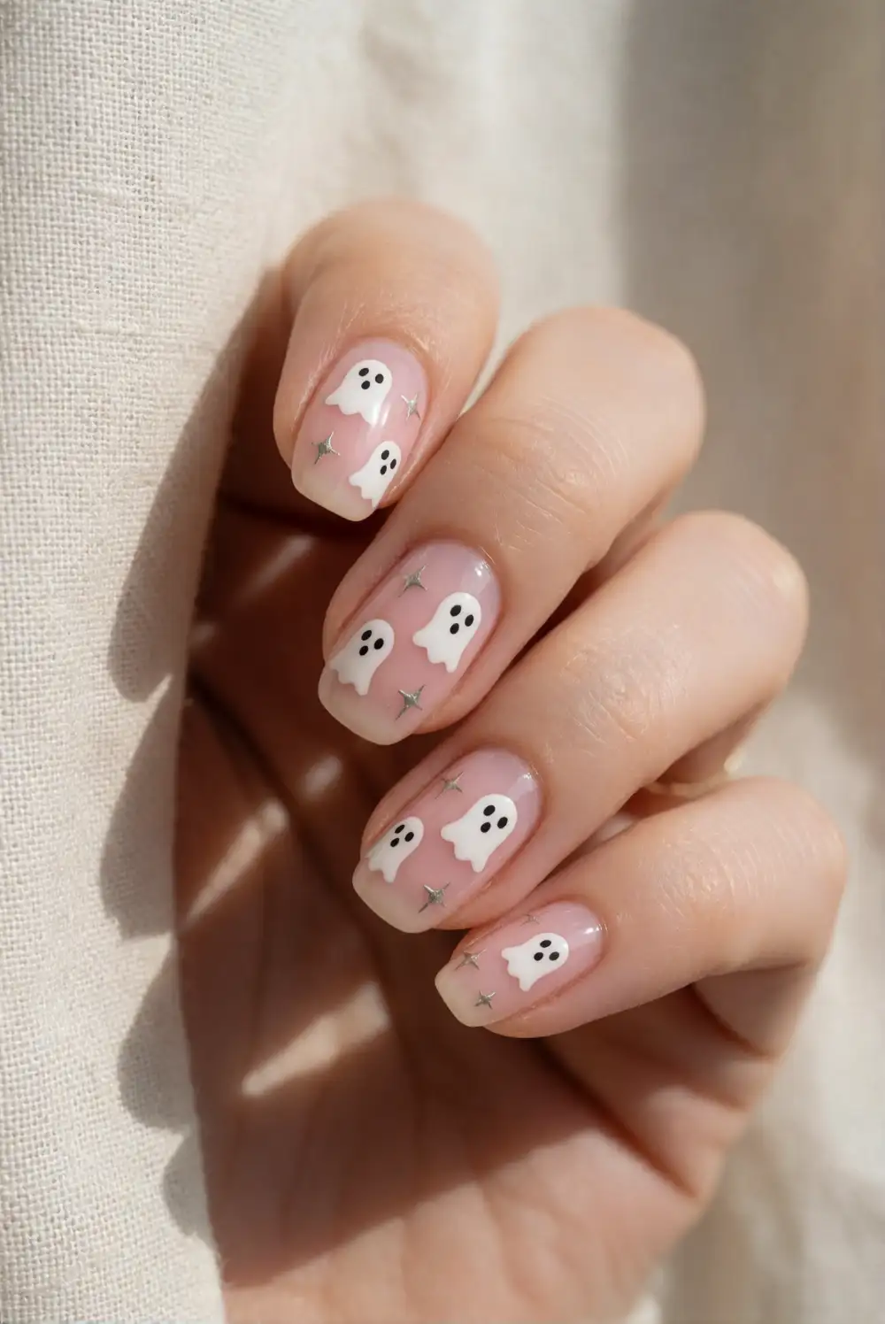 Negative-Space Ghosts with Star Details