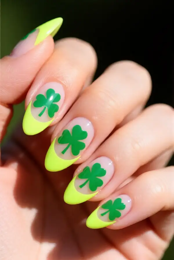 Neon Shamrock Tips