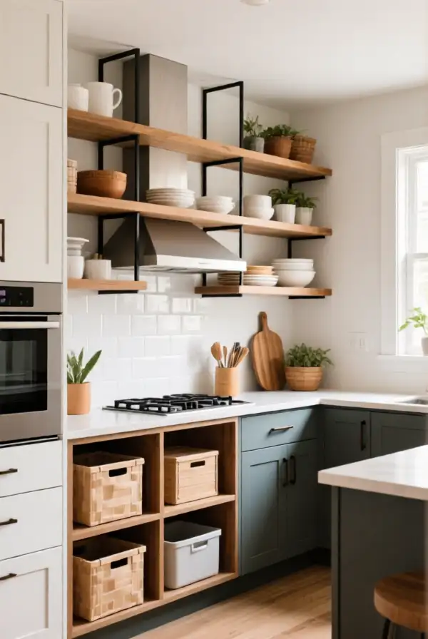Open Shelving Kitchen