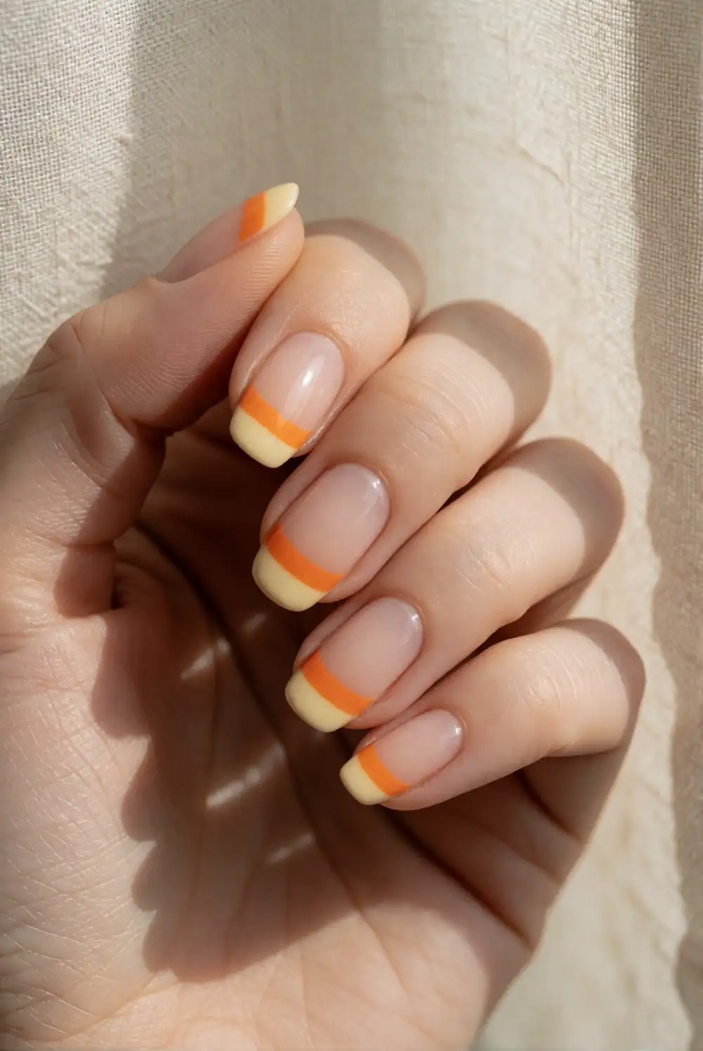Orange and Cream Candy Corn Tips