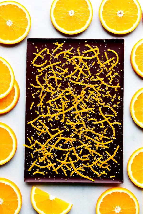 Orange Zest Chocolate Bark
