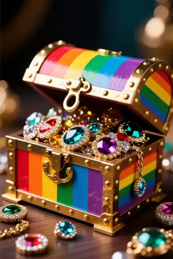 Over the Rainbow Treasure Chest Trap