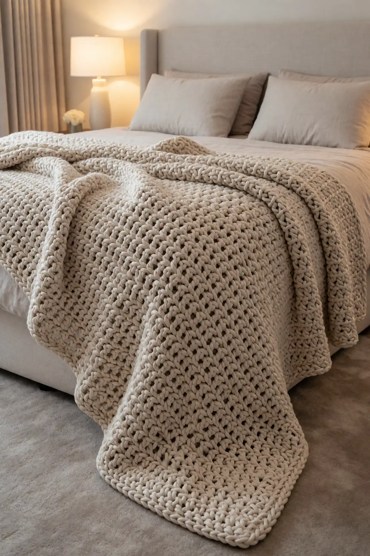Oversized Blanket Styling for Effortless Drama