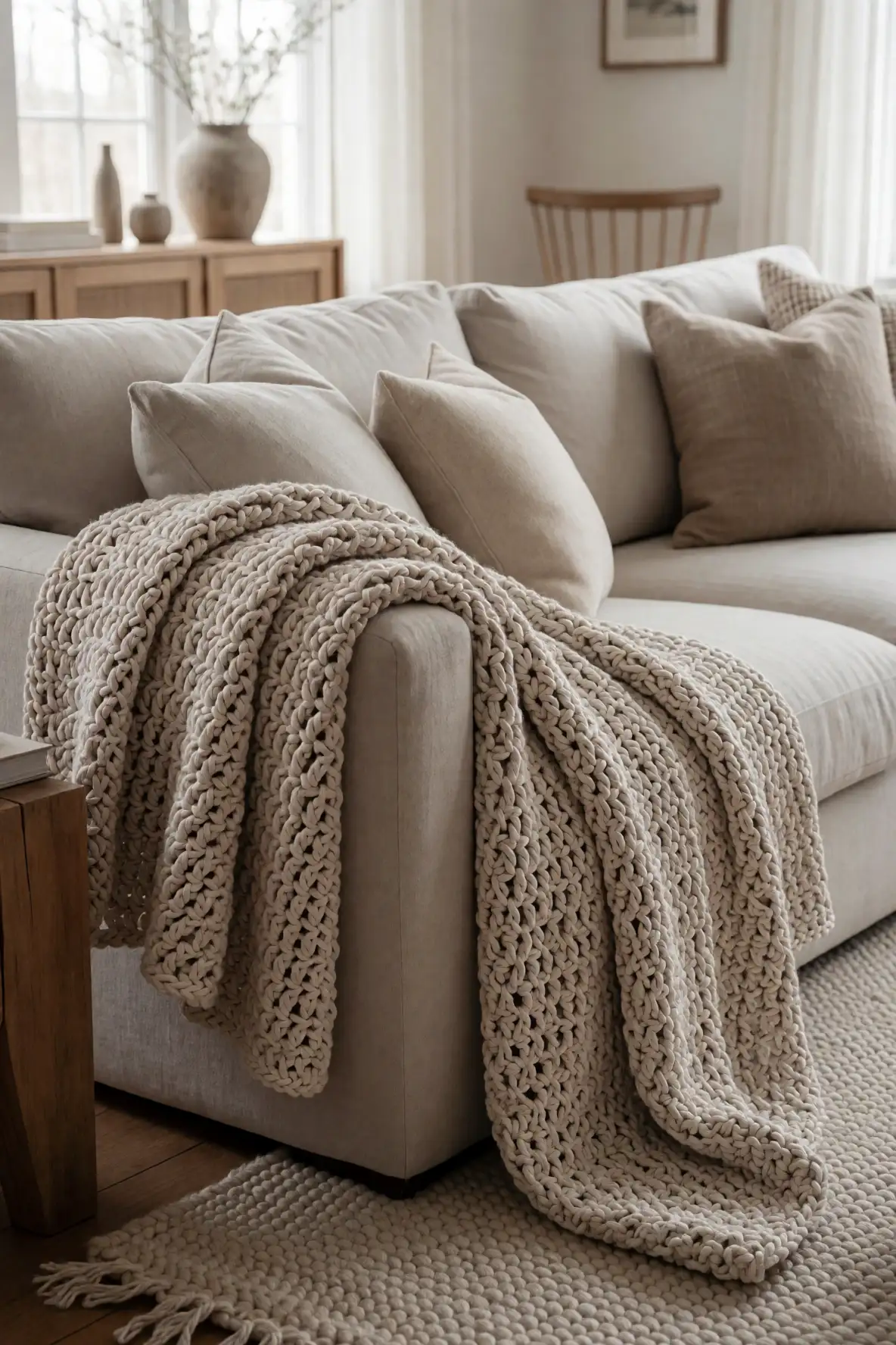 Oversized Throws for Sofa Styling