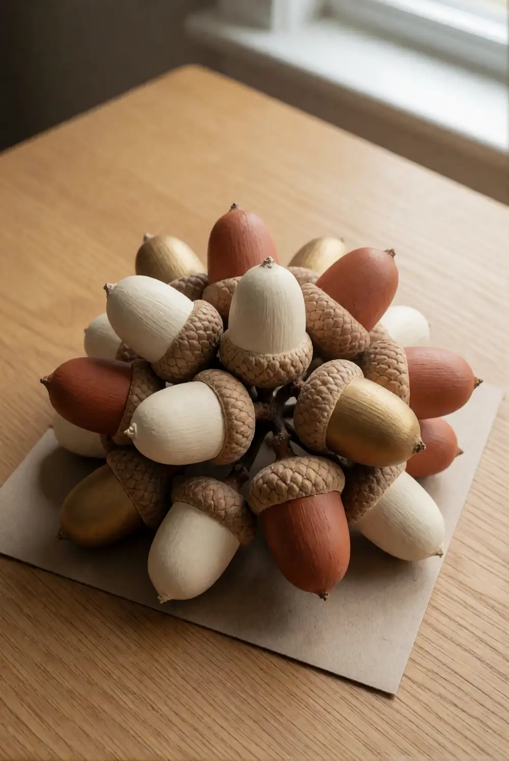 Painted Acorn Place Cards