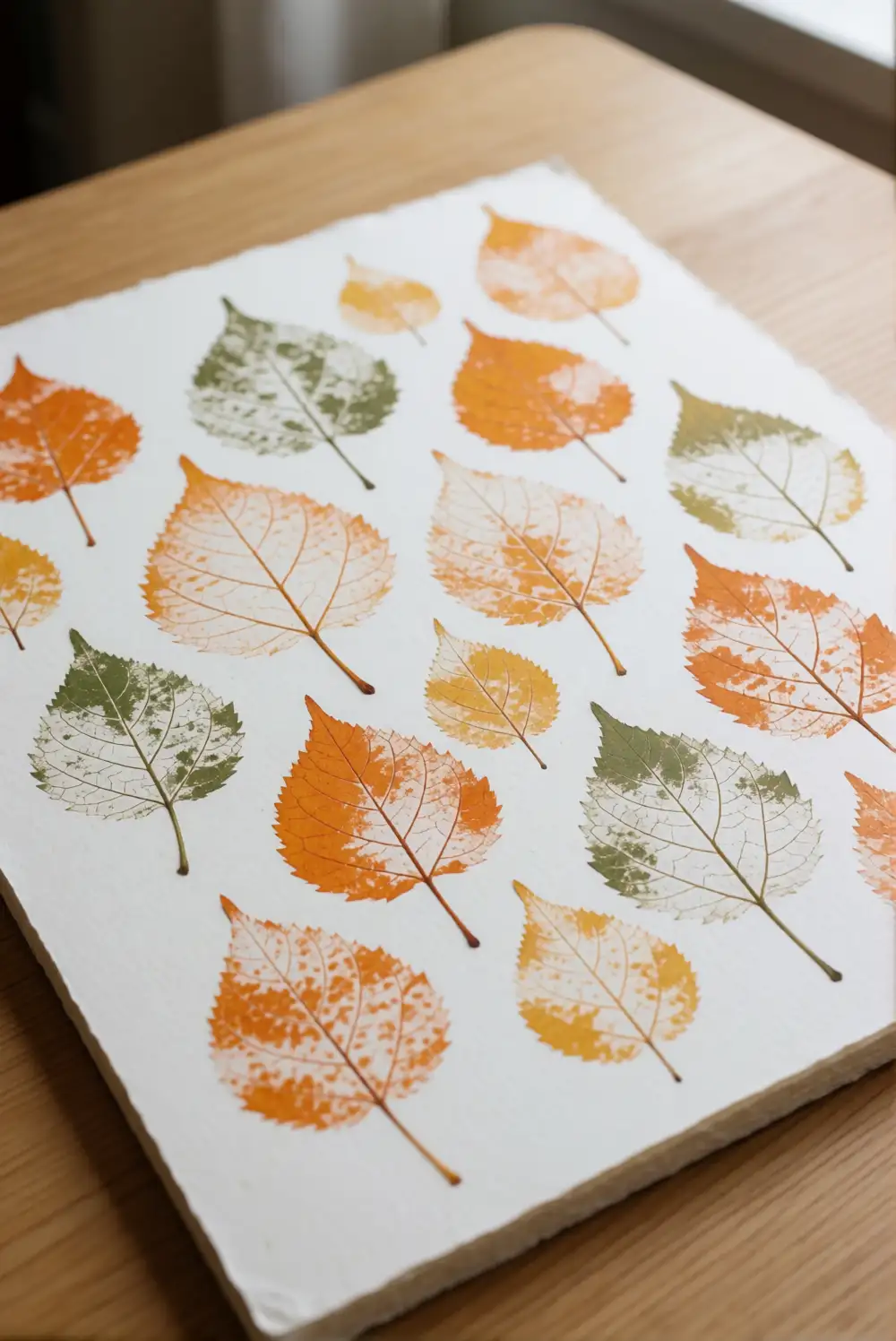 Painted Leaf Print Artwork