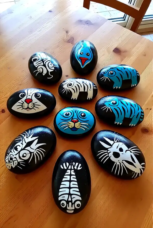 11. Painted Rock Animals