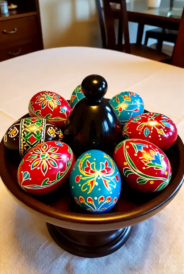 Painted Wooden Eggs