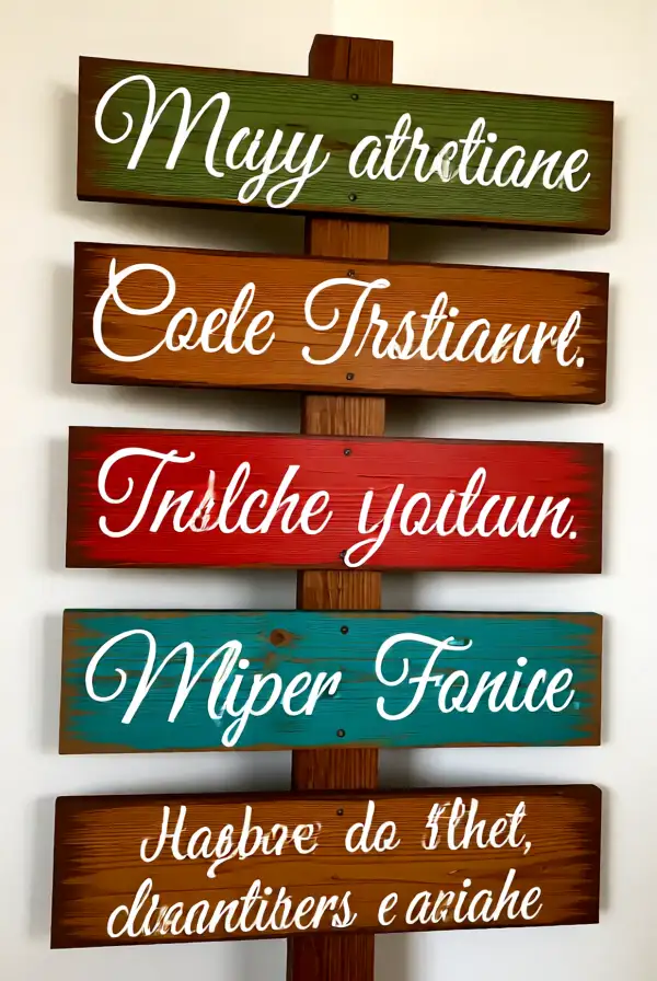 Painted Wooden Signs