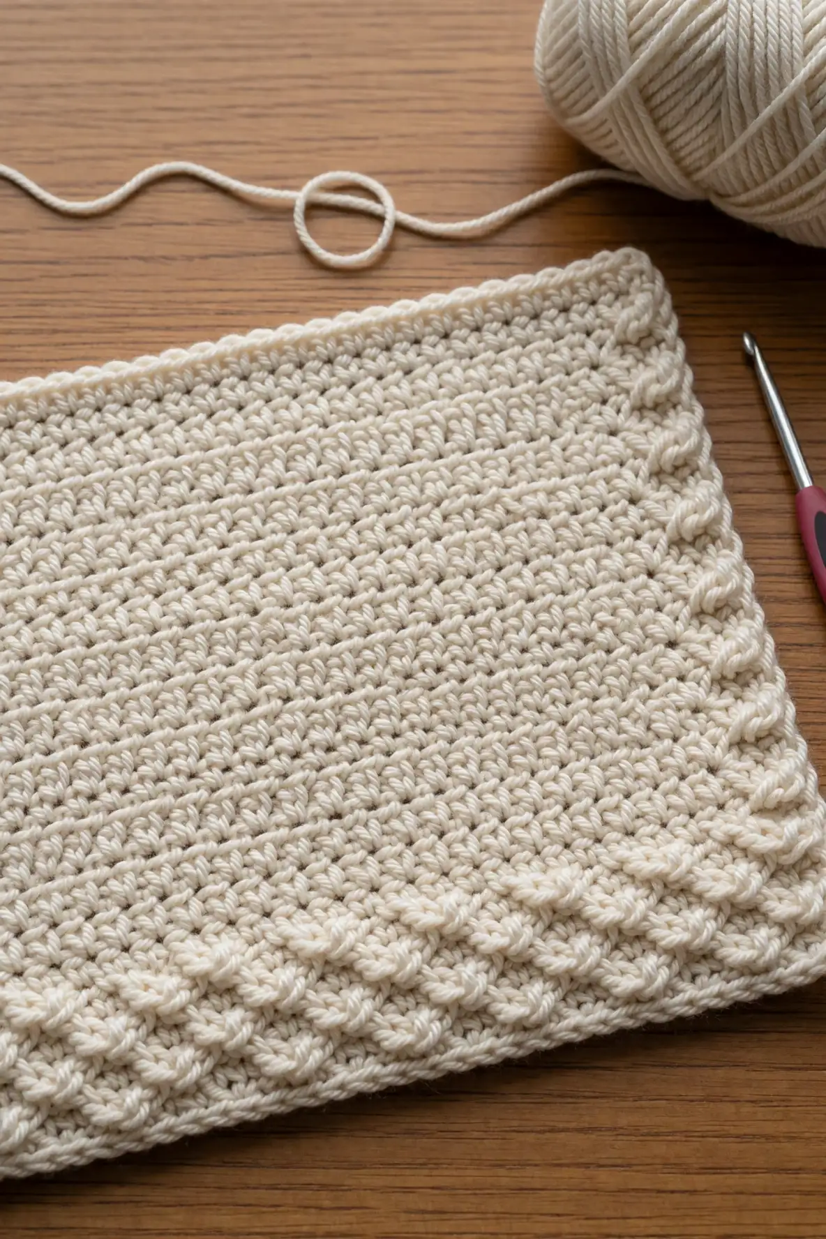Pairing Crocodile Stitch With Simpler Patterns