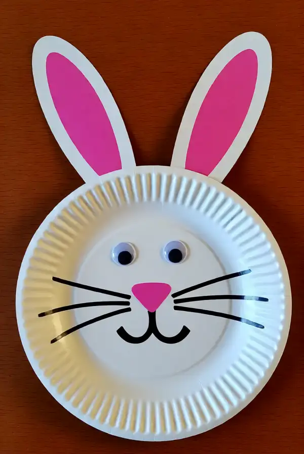 Paper Plate Easter Bunny Craft