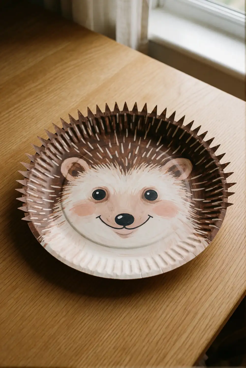 Paper Plate Hedgehog