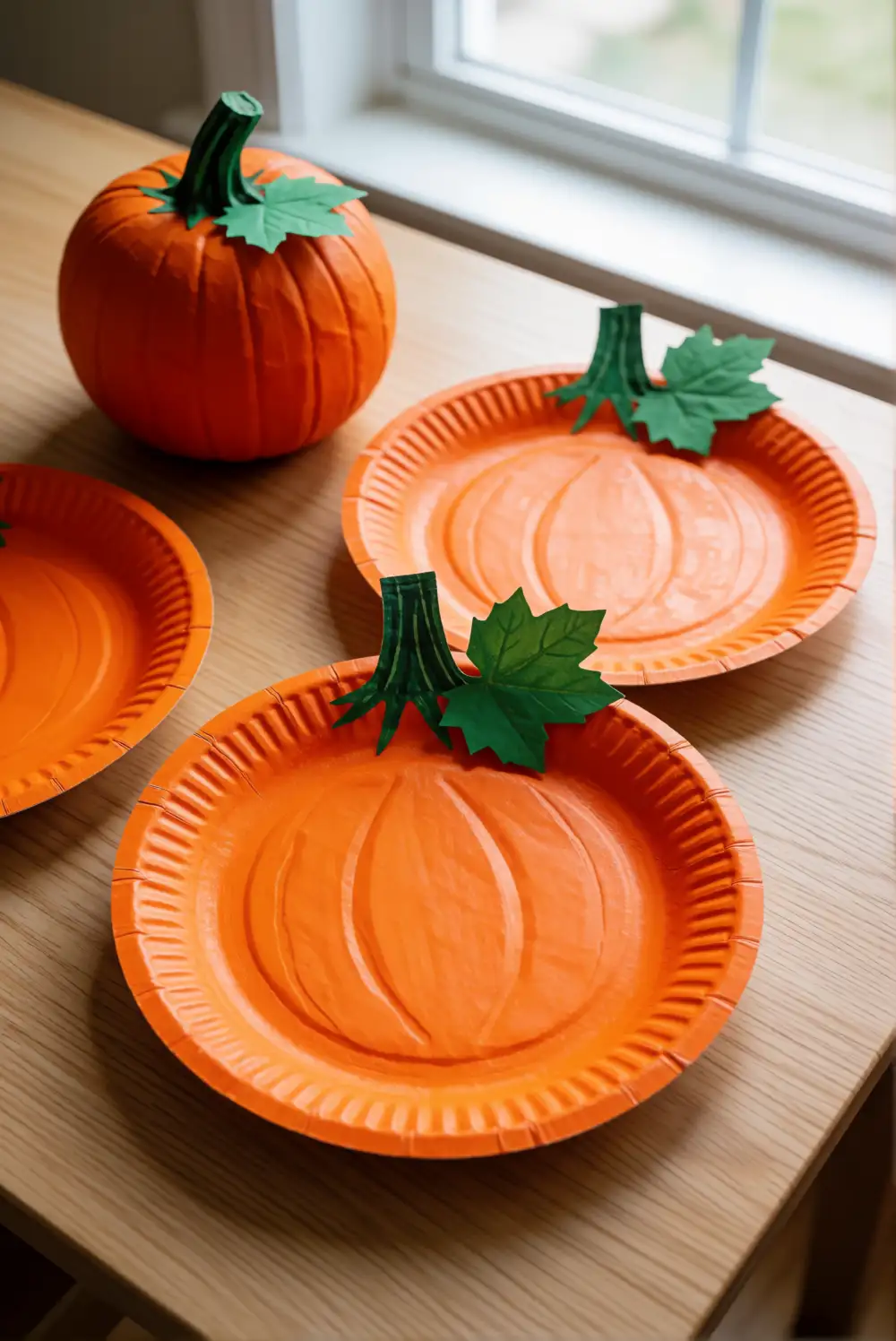 Paper Plate Pumpkins