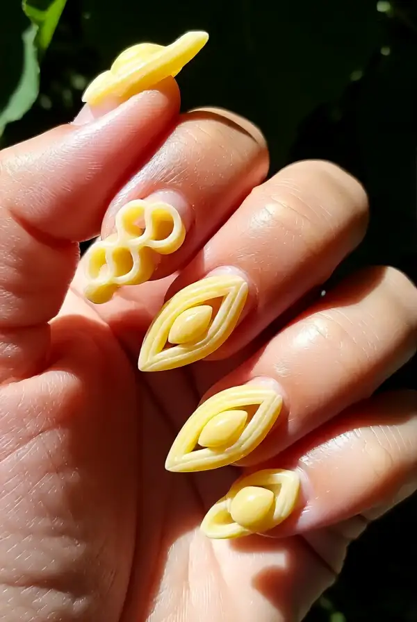 Pasta Inspired Nails