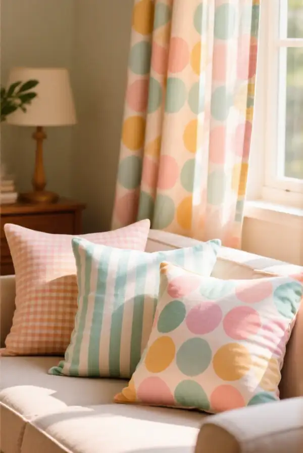 Pastel Accent Patterns for Textiles