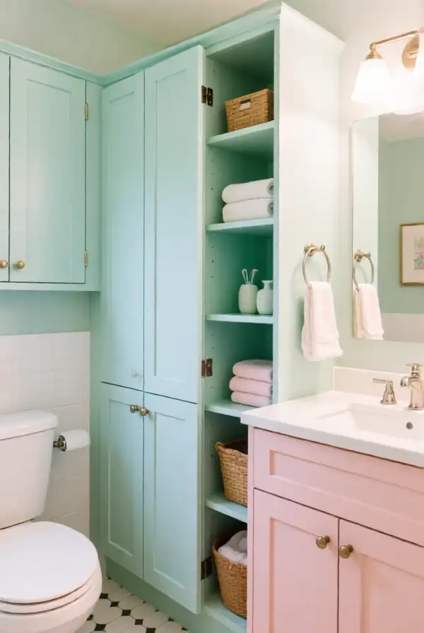 Pastel Cabinets and Storage Solutions