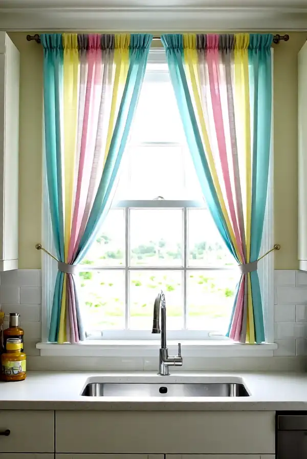 Pastel Curtains and Window Treatments
