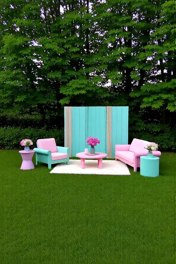 Pastels in Outdoor Spaces