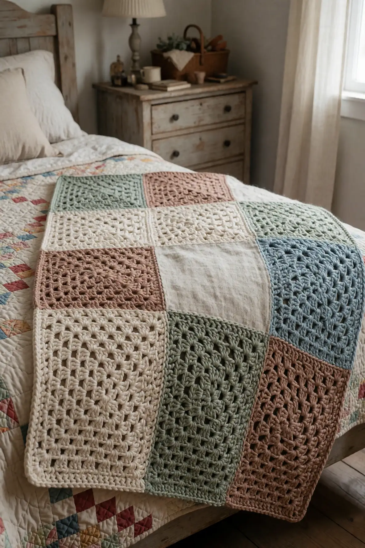 Patchwork Crochet With Collected Charm