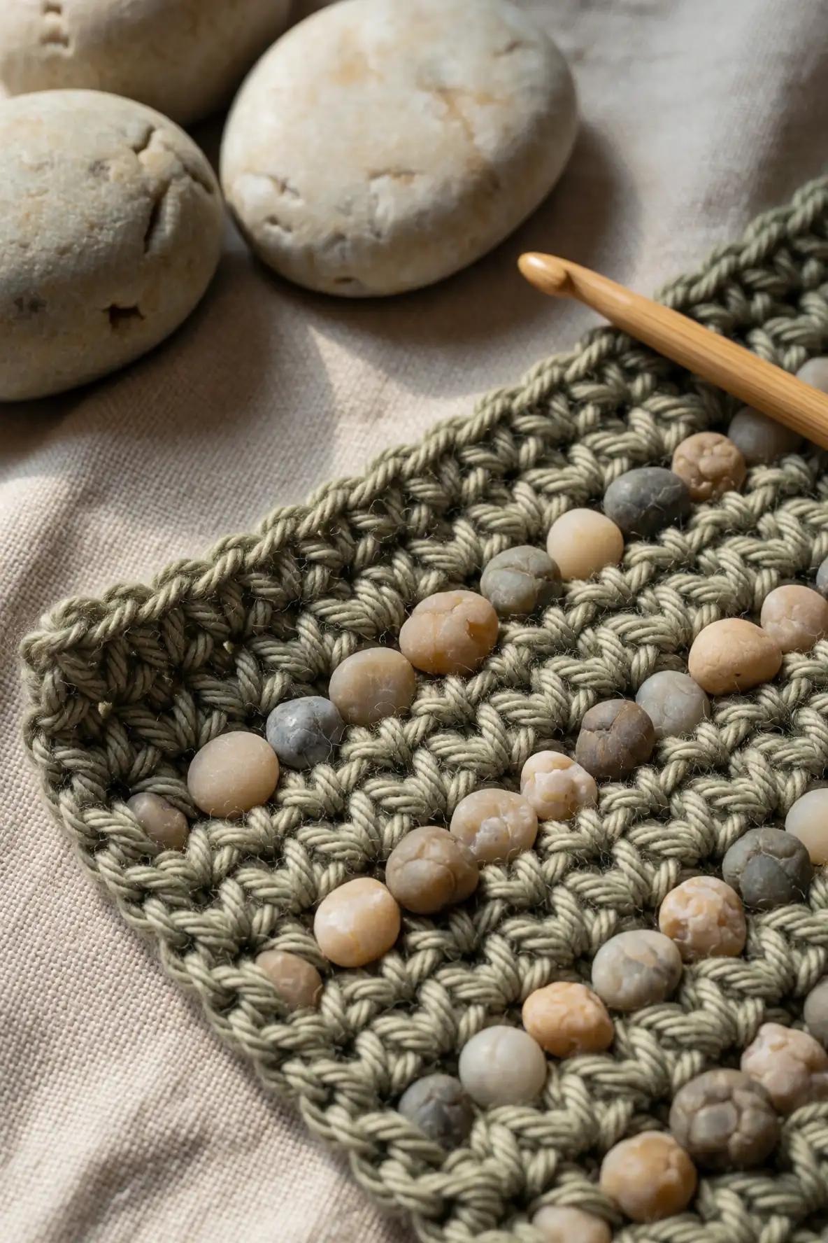 Pebbled Surface for Tactile Beauty