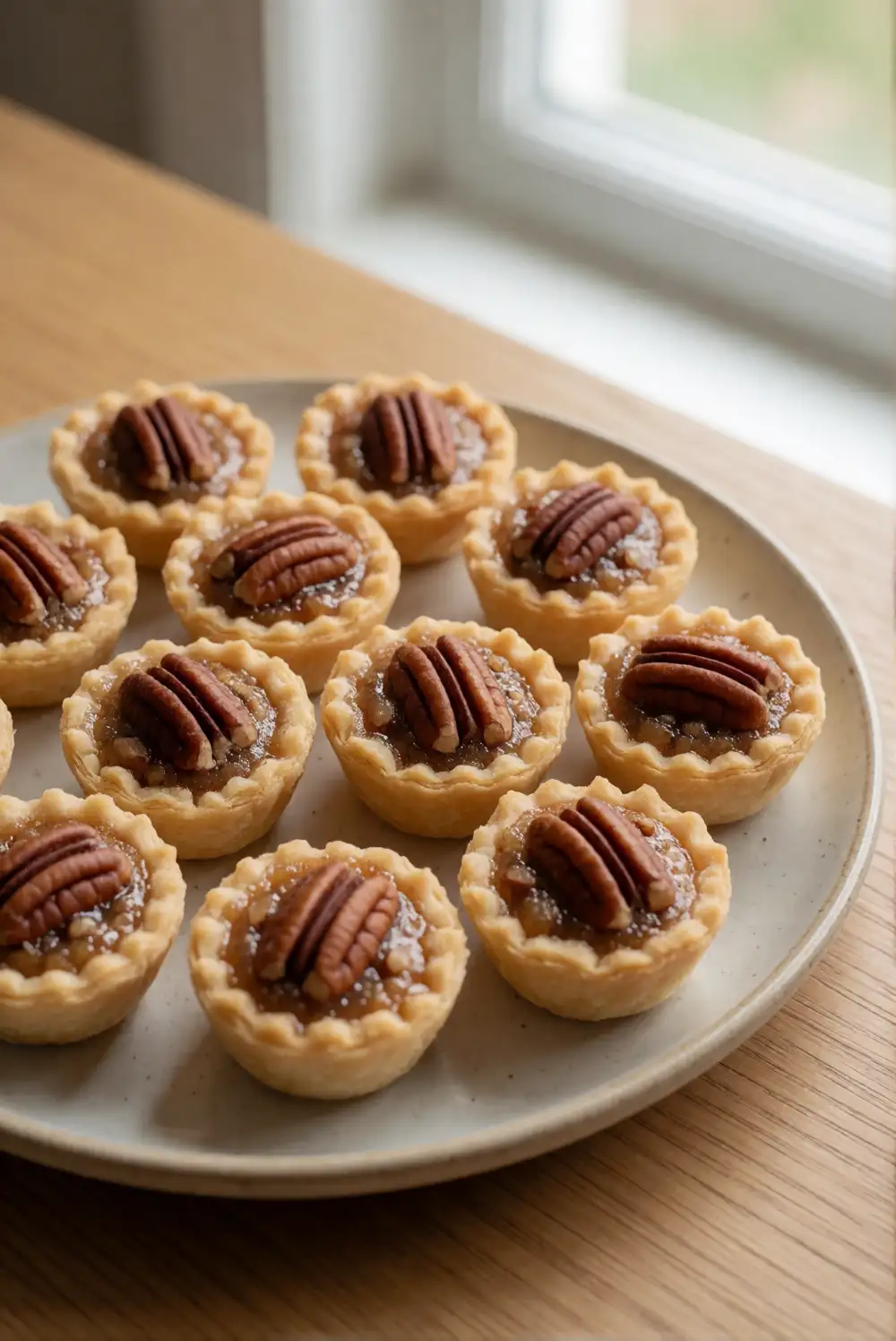 Pecan Pie Bites with Golden Maple Filling