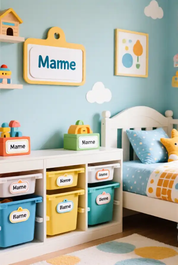 Personalize the Space with Name Tags