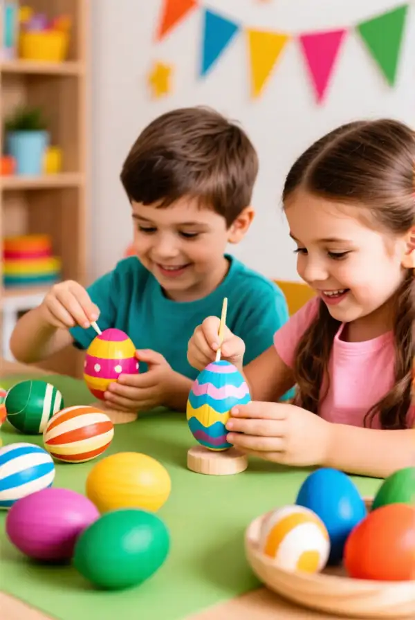 Personalized Wooden Egg Crafting