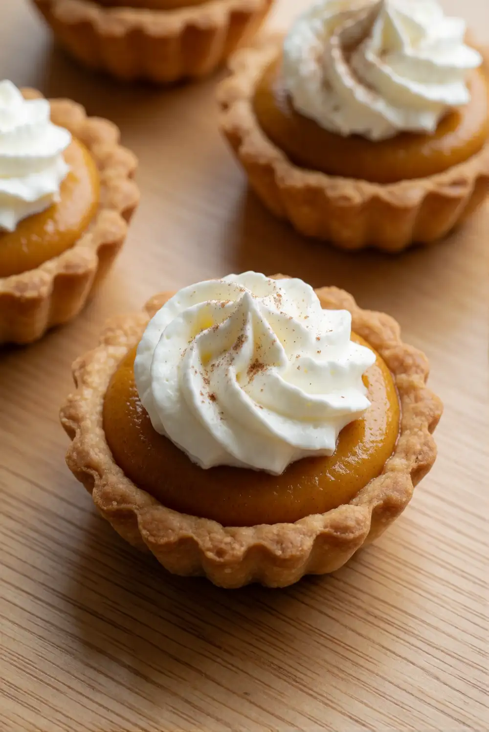 Petite Pumpkin Cream Tartlets