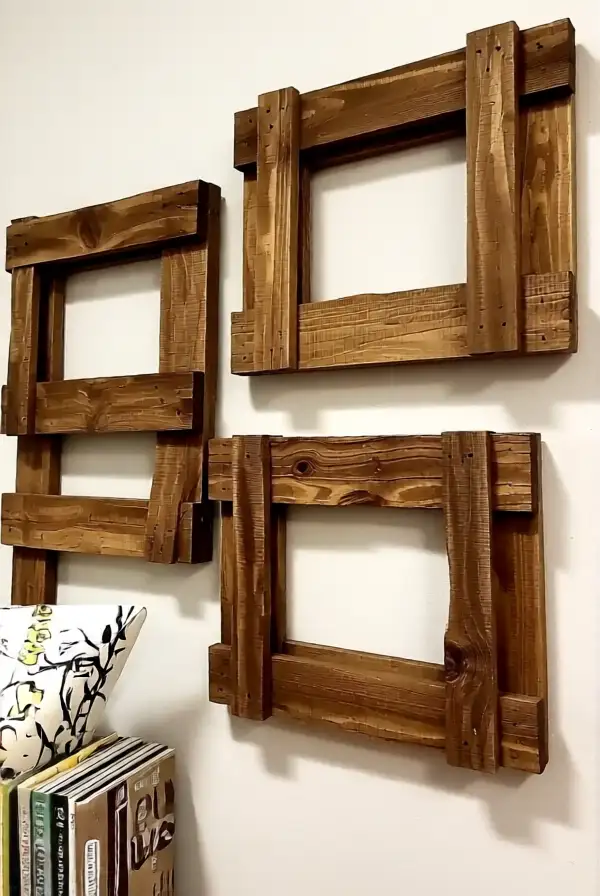 Photo Frames from Old Pallets