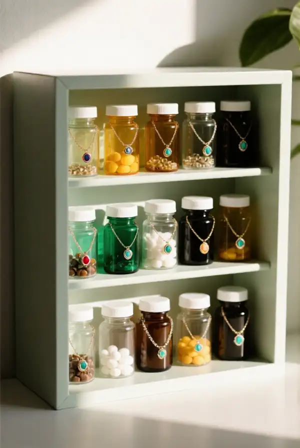 Pill Bottle Jewelry Storage