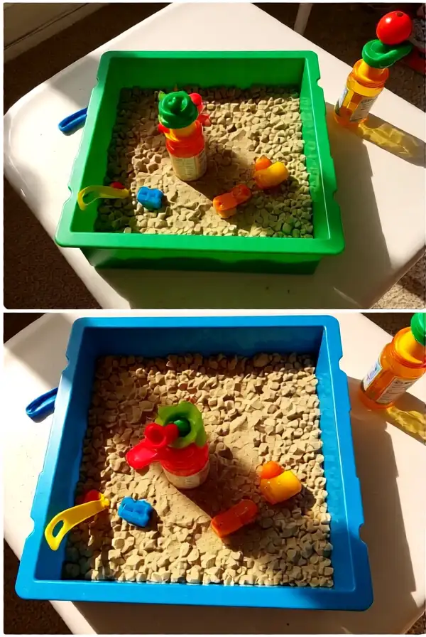 Pill Bottle Sandboxes for Kids