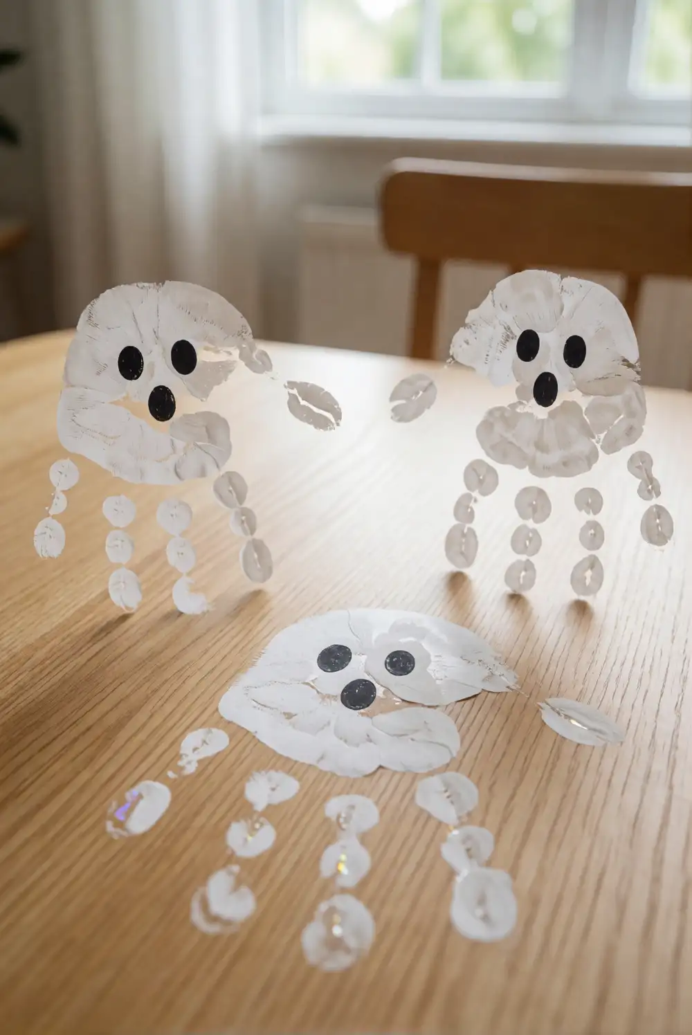Playful Handprint Ghosts