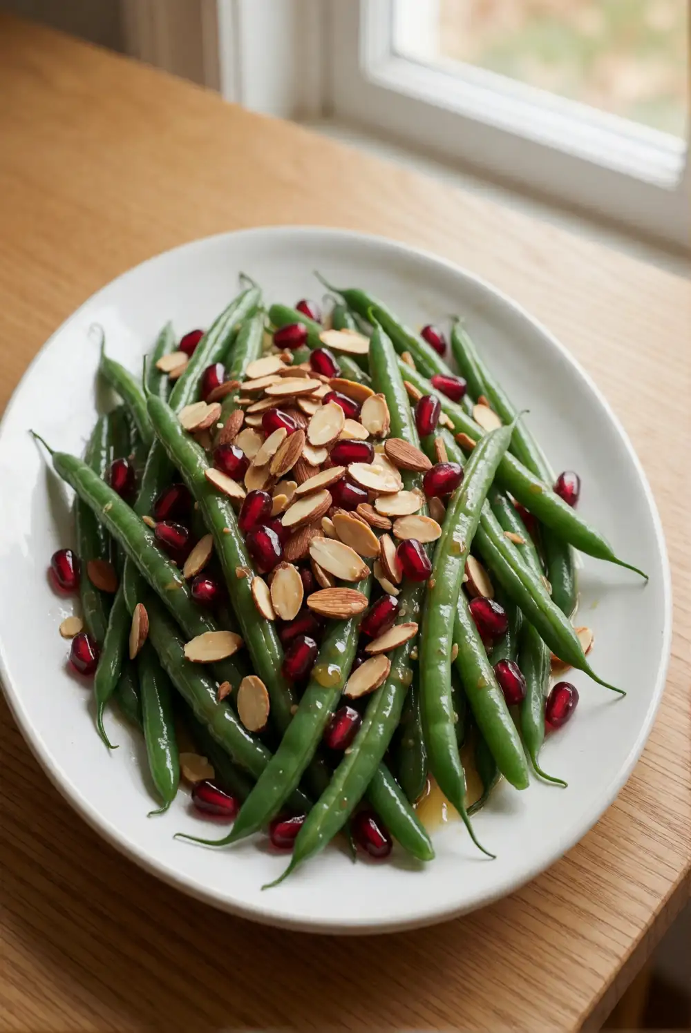 Pomegranate Green Bean Almondine